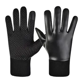 Touch ръкавици за мъже студено време докосване зимни работни ръкавици висока чувствителност против хлъзгане студено време термични топли ръкавици за