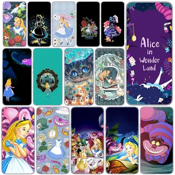 Алиса в страната на чудесата Калъф за котешки телефон за Realme C35 C55 C30S 10 Pro Plus + Narzo 50 5g 50i C3 C2 C12 C15 C25 корпус