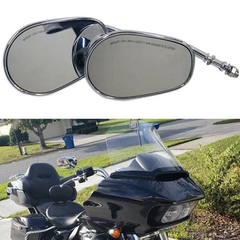 Странично огледало за мотоциклети 8MM огледало за заден ход за Road King Touring XL1200L XL883 XL883L Sportster Softail