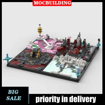 MOC Micro City Set Модел Градивен блок Монтаж Пространство Архитектура Street View Колекция Серия играчки Подаръци
