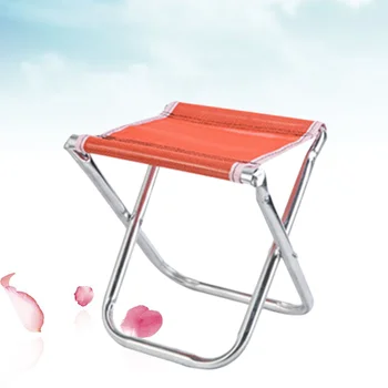 Открит сгъваем стол къмпинг лек преносим стол риболов пътуващ плаж (случаен цвят)