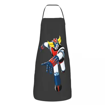 Унисекс Ufo робот Grendizer лигавник престилка възрастни жени мъже готвач Tablier кухня за кухня готвене Goldorak аниме манга живопис