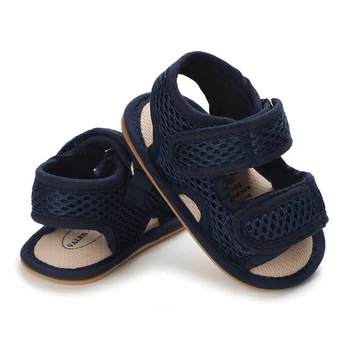 Baywell дишаща мрежа летни сандали за бебета, малко дете мека подметка, против хлъзгане обувки (0-18 месеца)