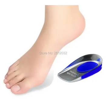  Висококачествени стелки за височина на силиконовия гел за обувки PU Comfort Heel Cup Heel Pad Foot Care Cup за мъже/жени Удароустойчив