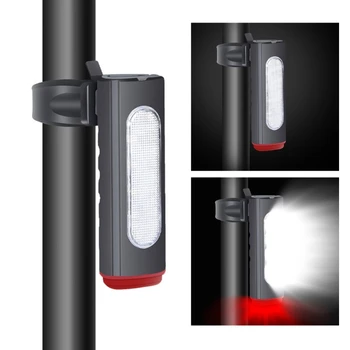 G92F USB акумулаторна велосипедна задна светлина, 1200mAh, 4 часа, IPX4 водоустойчива велосипедна каска за безопасност LED светлина с 6 светлинни режима