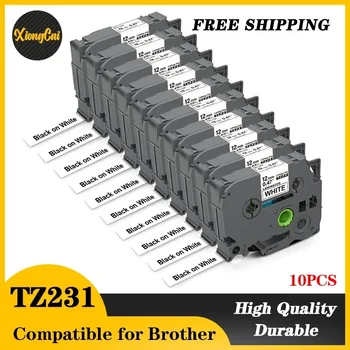 TZE-231 TZE-White-Label лента 221 211 Ламинирана лента 631 431 531 Лента за етикетиране, съвместима за производителя на етикети Brother PT-H110