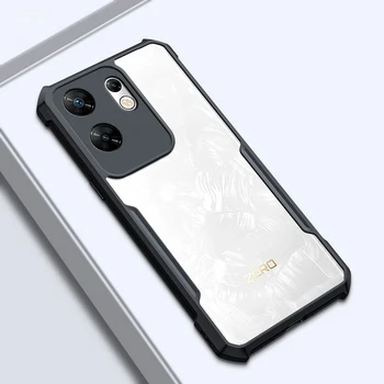 Jzon За Infinix Zero 30 4G телефон случай прозрачен заден капак удароустойчив защитен прозрачен корпус