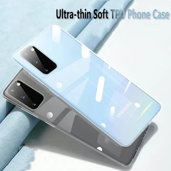 Soft TPU ултра тънък ясен калъф за телефон за Samsung S21 S20 FE Ultra A12 A42 A52 A02S A32 A9 A8 A7 A6 A5 A3 J4 J6 Plus 2018 2017