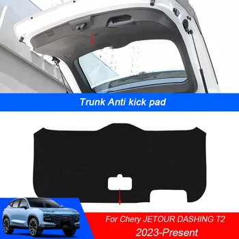 Car PU кожени стелки Anti-kick Carbon Trunk Прогноза за времето Прахоустойчива защита на багажника стикер за CHERY JAECOO DASHING T2 2023-2025