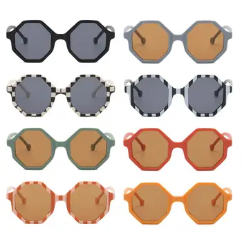 Външна слънцезащита Защита на очите Слънчеви очила Раиран многоъгълник Бебе Момичета Нюанси Детски слънчеви очила