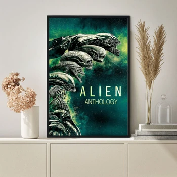 Alien Classic Гореща продажба Филм Canvas Art Print плакат Стенопис Декорация на дома (без рамка)