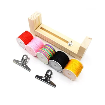 Гривна Maker Притежател U форма Jig гривна Maker дървена рамка плетене DIY занаятчийски инструмент комплект за плетене гривни А